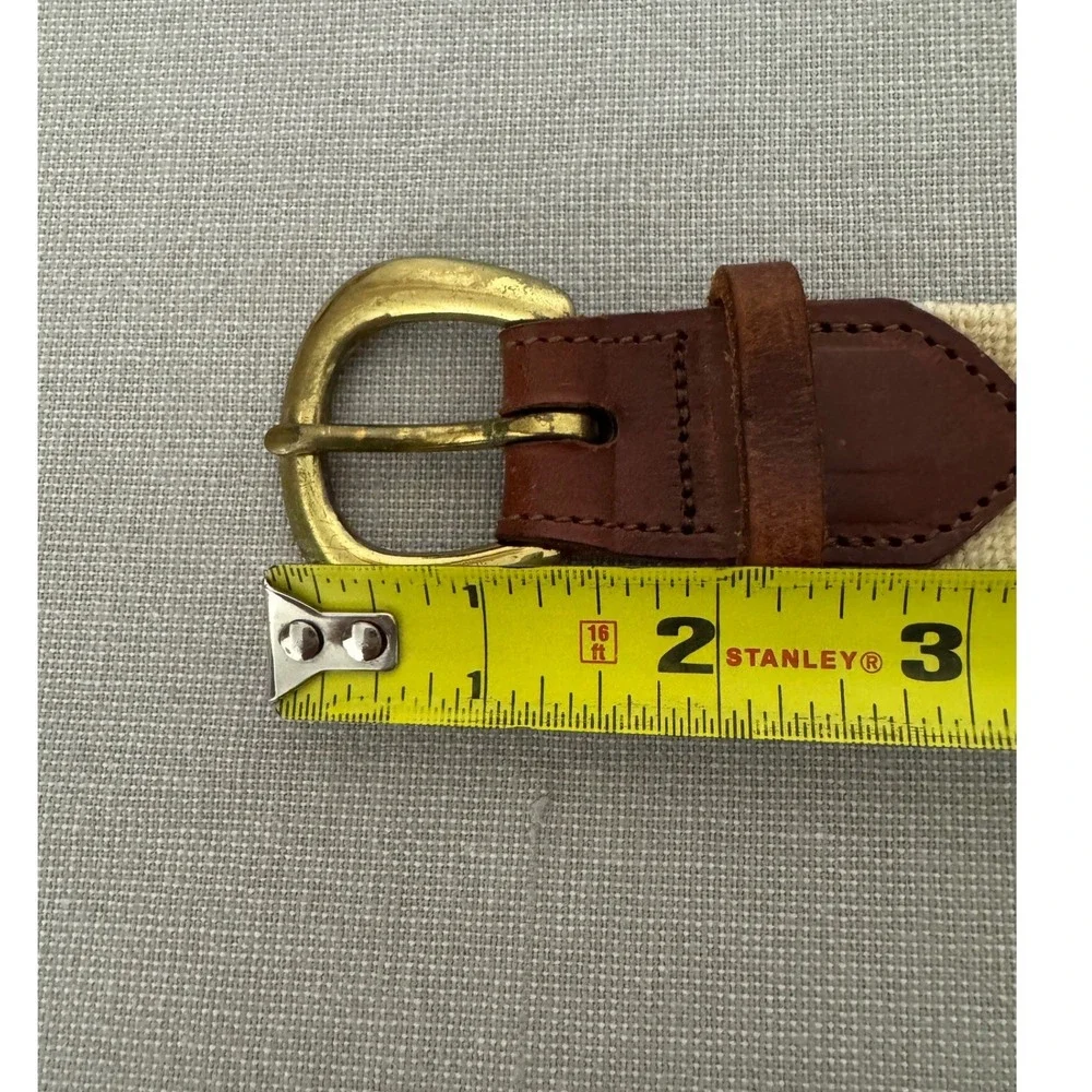 Nautical Maritime Signals Embroidered Leather‎ Belt